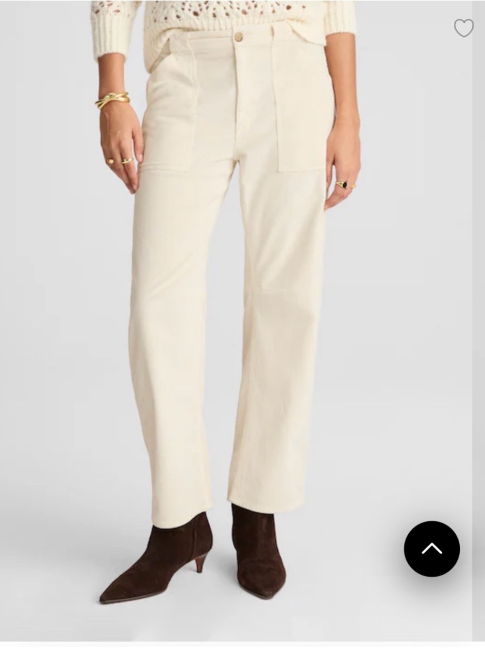 The Darted Barrel-Leg Utility Pant in Corduroy - Picture 4 of 7